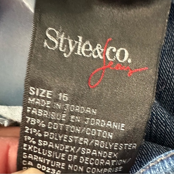 Style & Co women's size 16 straight leg jeans - Picture 4 of 4